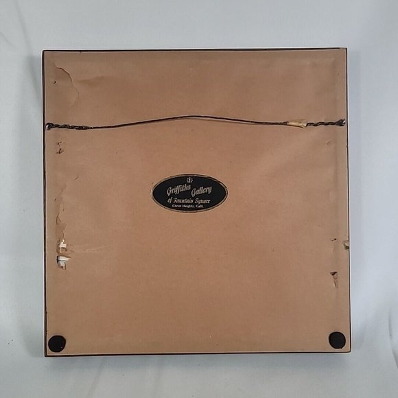 Rare Etching Unicorn & Rose 1976 Alice V. Scott Framed & Matted 12" x 12" 50/100 - Picture 6 of 8